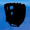 Baseball Glove Silhouette Decal  5 Inch Black Vinyl Mitt Shadow Sticker for Cars, Laptops, and Windows view 3