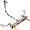 T&S Brass B-1149 Deck Mount 8-Inch Centers Swing Gooseneck Aerator Work board Faucet with Wrist Action Handles view 2
