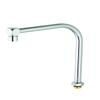 T&S Brass B-2403 Swivel Gooseneck Assembly with High Rise Swing Spout and Cube Style Aerator Outlet view 1