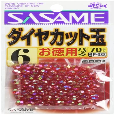 SASAME P-388 Tool Shop Value Diamond Cut Red, 8