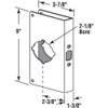Prime-Line U 9585 Stainless Steel Lock and Door Reinforcement Plate for 1-3/8 In. Thick Doors, Stainless Steel Finish (Single Pack) view 2