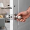 Prime-Line U 9585 Stainless Steel Lock and Door Reinforcement Plate for 1-3/8 In. Thick Doors, Stainless Steel Finish (Single Pack) view 3