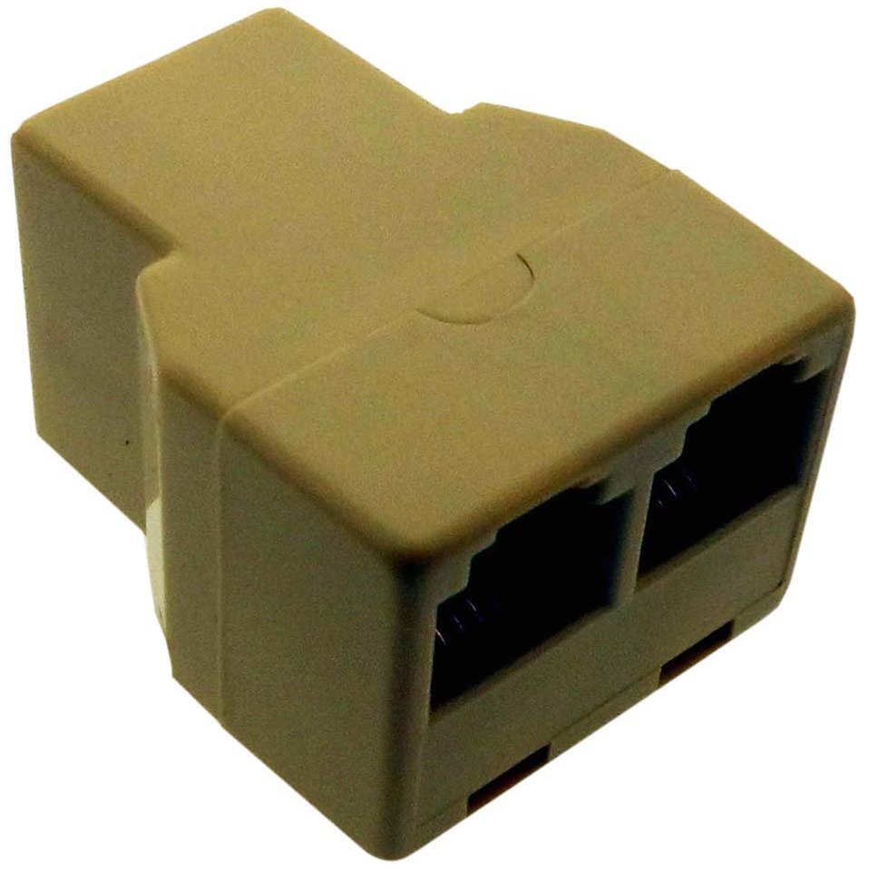 HAWK Dual-Line Modular Adapter | Robust & Versatile | Ideal for Home & Office | Supports Fax & Internet Modems | Convenient Extension Solution | Save On Additional Line Costs