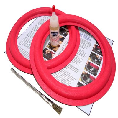 Springfield Speaker 10" Foam Surround Edge Repair Kit - 2 Speaker Kit - Compatible with Cerwin Vega 101W-2, 101W2, 101-W2, 102-WT, 102WT, 240-SE, 240SE, 250-SE, 250SE, AT-10, AT10, ATW-10, Many More