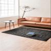 Black Rug Rug Size: 300cm x 200cm (9 ft 10 in x 6 ft 6.5 in) view 2