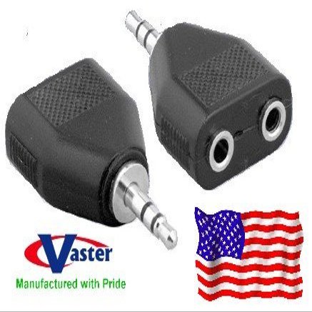 3.5mm Stereo Splitter Adapter, 3 pcs/Pack
