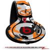 WraptorSkinz Skin Decal Wrap Compatible with Beats Mixr Headphones Sexy Girl Silhouette Camo Orange Skin Only (Headphones NOT Included) view 1