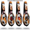 WraptorSkinz Skin Decal Wrap Compatible with Beats Mixr Headphones Sexy Girl Silhouette Camo Orange Skin Only (Headphones NOT Included) view 2