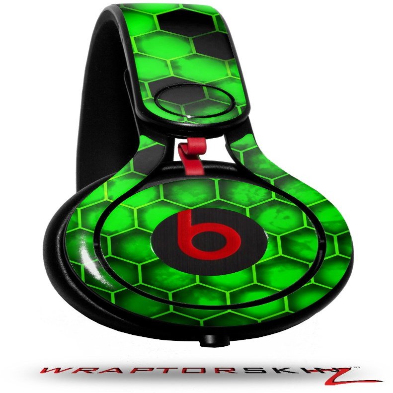 WraptorSkinz Skin Decal Wrap Compatible with Beats Mixr Headphones HEX Green Skin Only (Headphones NOT Included)