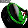WraptorSkinz Skin Decal Wrap Compatible with Beats Mixr Headphones HEX Green Skin Only (Headphones NOT Included) view 3