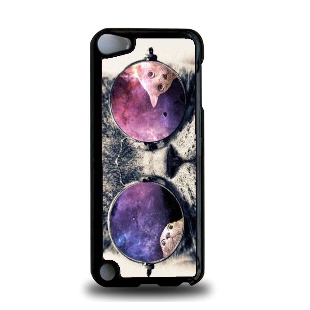 Galaxy Hipster Cat iPod Touch 5 Case - For iPod Touch 5/5G - Designer Plastic Snap On Case