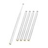 Uxcell 5 Sections Telescopic Antenna, 12 Inches 310mm Long for AM FM Radio TV, 5 Pcs Communications for Home Theater, Silver Tone view 1