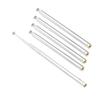 Uxcell 5 Sections Telescopic Antenna, 12 Inches 310mm Long for AM FM Radio TV, 5 Pcs Communications for Home Theater, Silver Tone view 2