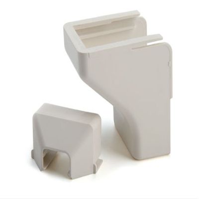 Hellermann Tyton TSR1W-50 Ceiling Drop, 3/4", PVC, White (Pack of 10)
