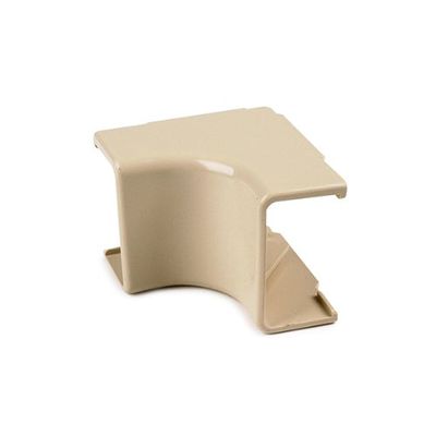 Hellermann Tyton TSR2FW-33-1 1-1/4" Internal Corner Cover, 1" Bend Radius, PVC, Office White (Pack of 10)