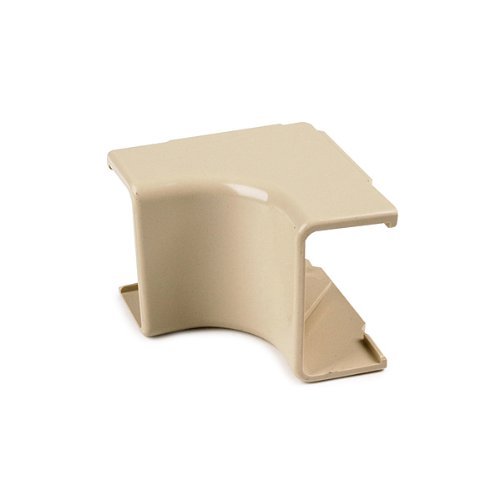 Hellermann Tyton TSR2FW-33-1 1-1/4" Internal Corner Cover, 1" Bend Radius, PVC, Office White (Pack of 10)