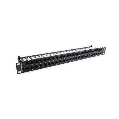 Hellermann Tyton PP110C5E481U Category 5e 48 Port Patch Panel, 1U, Black