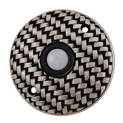 Vicenza Designs D4010 Cestino Round Style Doorbell, Antique Nickel