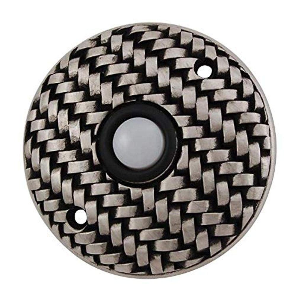 Vicenza Designs D4010 Cestino Round Style Doorbell, Antique Nickel