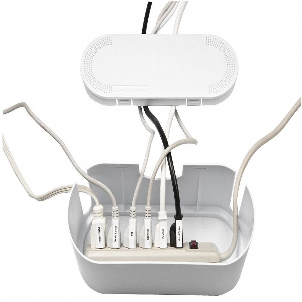 Cable Tidy Unit, White, Abs