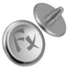 Fotodiox Soft Shutter Release Button - Silver Anodized Aluminum, 12mm view 2