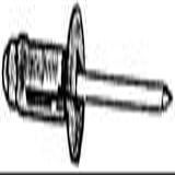 Auveco 17121 Split-Type Rivet, 3/16 in Dia x 5/64 to 15/64 in Grip Range, Aluminum, Black