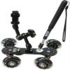 Vidpro SK-22 Professional Skater Dolly - Rolling Slider for DLSR Cameras & Camcorders Ideal for Low-Level Shooting & Panning 25 Lbs Capacity Smooth Rubber Wheels 7 Mounting Points & Extendable Handle view 1
