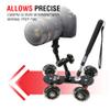 Vidpro SK-22 Professional Skater Dolly - Rolling Slider for DLSR Cameras & Camcorders Ideal for Low-Level Shooting & Panning 25 Lbs Capacity Smooth Rubber Wheels 7 Mounting Points & Extendable Handle view 4