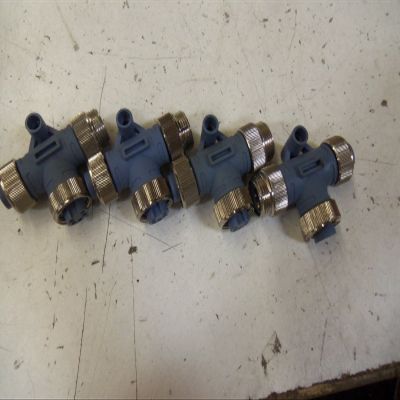 TURCK RSM-2RKM 57 (U0141), 300 V, 5 PIN, 7/8" MINIFAST, 9 AMP, DEVICENET, Maximum 6 Meter Branch, Right Angle Female Connector, Standard Keyway, Straight Female to Male Connector, TEE Splitter, TPU
