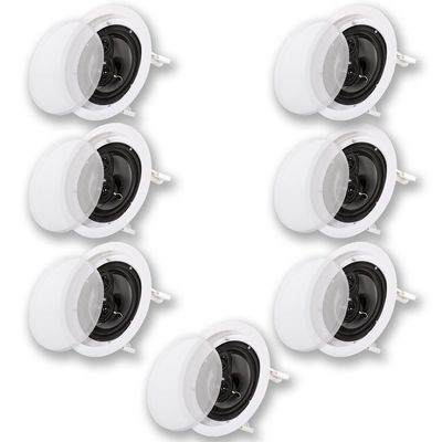 Acoustic Audio CS-IC63 in Ceiling 6.5" Home Theater 7 Speaker Set 3 Way 2100 Watt CS-IC63-7S