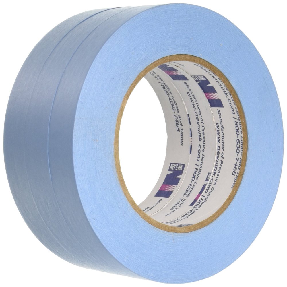 Nev's Ink TC-100-Blue Label Tape, 1" Width, 2160" Length, Blue Color (Case of 3)