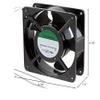 "Sunon Fans SP100A-1123XSL.GN AC FANS, STANDARD, 120X120X38 MM, SLEEVE BEARING , 115V" view 2