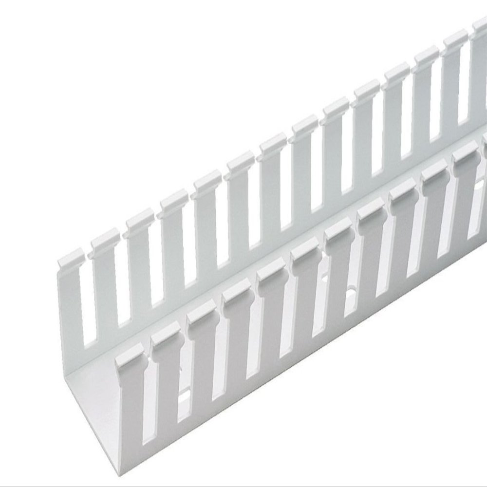 Panduit G1.5X4WH6 Type G Wide Slot Wiring Duct, PVC, White