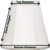 Upgradelights Eggshell Silk 12 Inch Slip Uno Lamp Shade Replacement 9x12x8.5 (ZA10) view 4