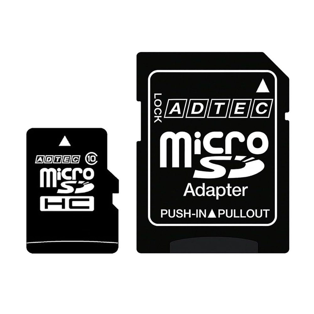 ADTECH 8GB Class 10 Micro SDHC Card with SD Adapter AD-MRHAM8G/10