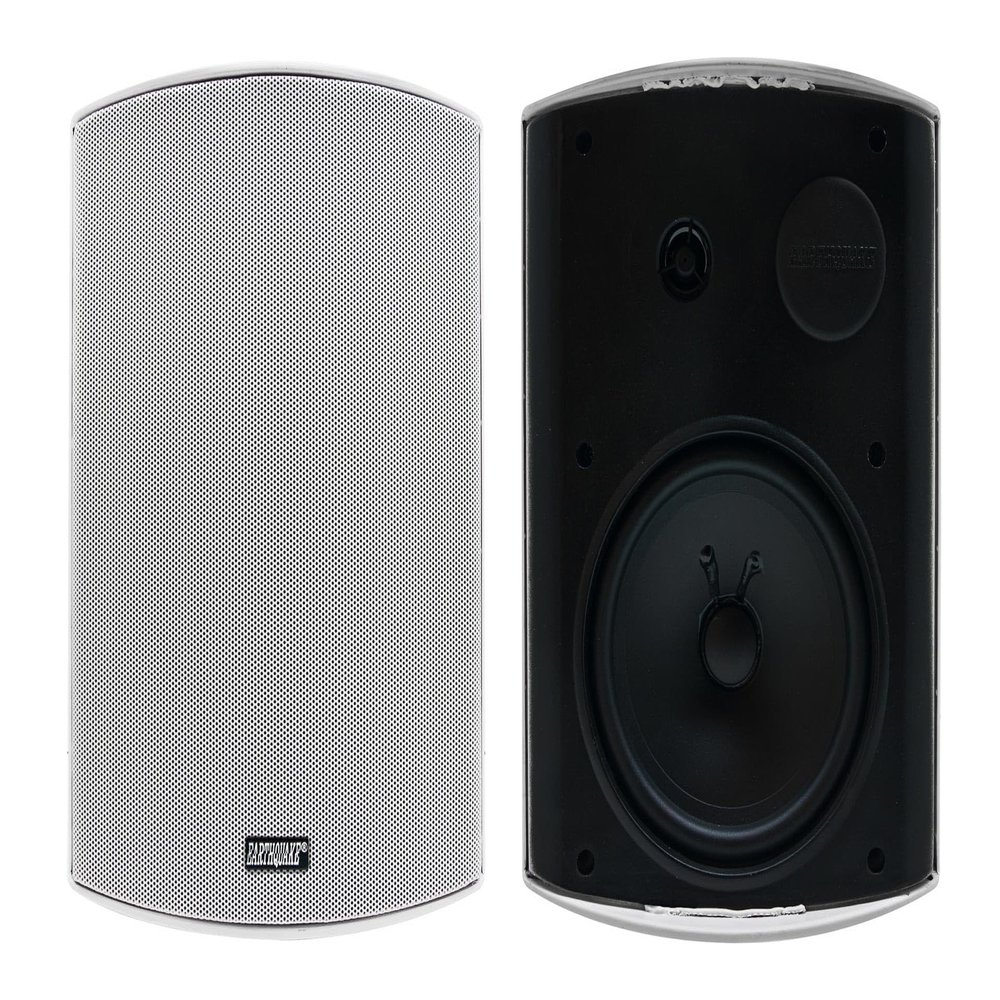 Earthquake Sound AWS-602W All-Weather Indoor/Outdoor Speakers (Matte White, Pair)