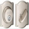 Schlage B60 N CAM 619 Deadbolt with Camelot Trim, Keyed 1 Side, Highest Residential Security, Satin Nickel view 1
