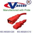 Super E Cable_2B573_06 North American Power Extension Cord (RED) IEC-60320-C13 to IEC-60320-C20 14 AWG_ 6 Ft