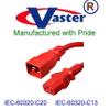 Super E Cable_2B573_06 North American Power Extension Cord (RED) IEC-60320-C13 to IEC-60320-C20 14 AWG_ 6 Ft view 2