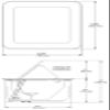Altinex Tilt N Plug Hybrid TNP528 Power Data Center - HDMI, VGA, USB, RJ45, 3.5mm Audio view 4