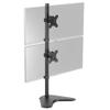 VIVO Dual Monitor Desk Stand Free-Standing LCD Mount, Holds in Stacked Vertical Position 2 Ultrawide Screens up to 34 inches, Black, STAND-V002L view 1