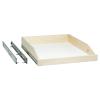 Slide-A-Shelf Made-to-Fit Slide-Out Shelf: Maple Wood Front with Full Extension Rail view 1