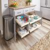 Slide-A-Shelf Made-to-Fit Slide-Out Shelf: Maple Wood Front with Full Extension Rail view 2
