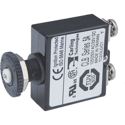 Blue Sea Systems 2130 Circuit Breaker Push Button, 5A