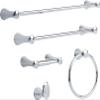 Franklin Brass Somerset (1-Pack) Toilet Paper Holder Polished Chrome Tissue Roll Holder for Bathroom Organization and Storage Spring-Loaded Toilet Tissue Holder Wall Bathroom Accessories 139568 view 2