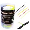 500 Pcs 4" Cable Zip Tie Nylon Wire UV Electrical Network Cord Assorted Neon New view 1