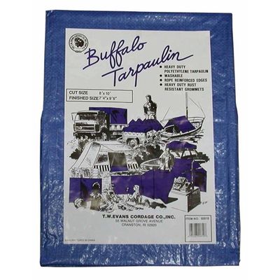 T.W Evans Cordage 04040 Buffalo Blue Poly Tarpaulin, 40-Feet by 40-Feet