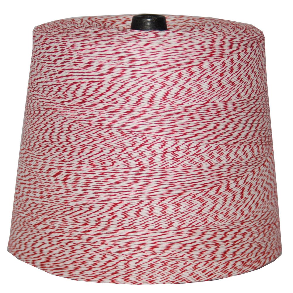 T.W Evans Cordage 07-041 4 Poly Variegated 2-Pound Cone, 9600-Feet, Red and White