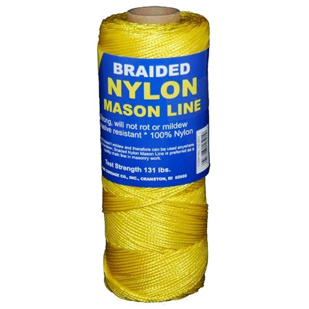T.W Evans Cordage 12-504 Number-1 Braided Nylon Mason Line, 1000-Feet, Yellow
