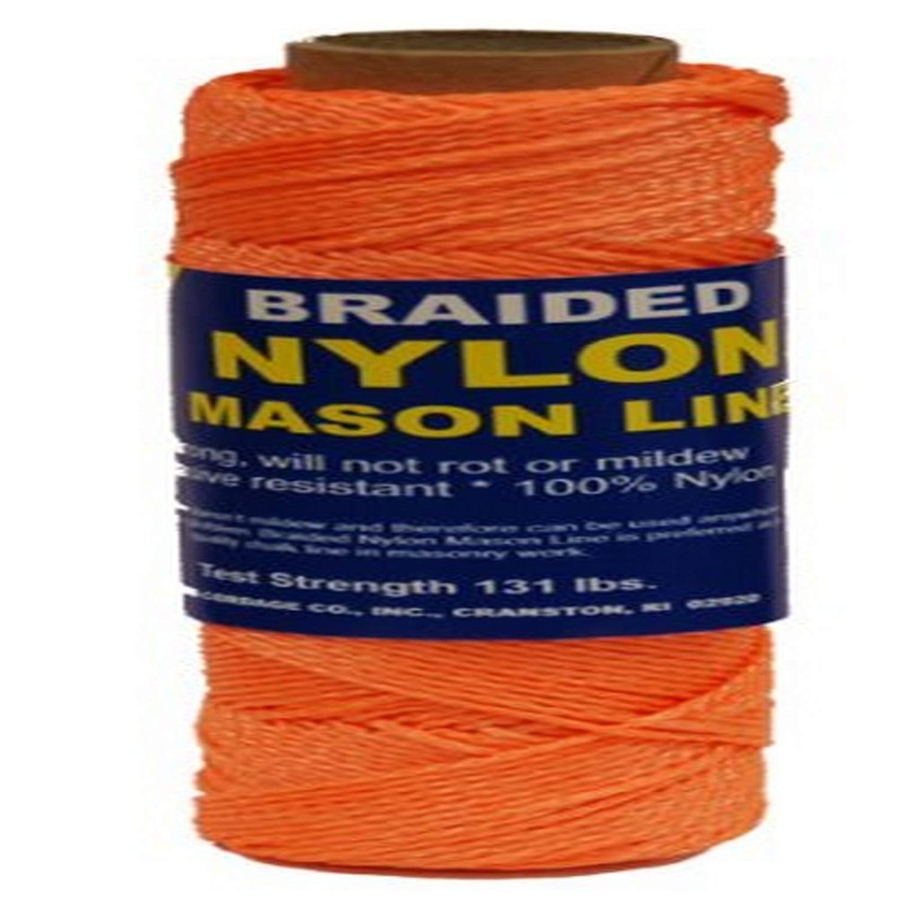T.W Evans Cordage 12-522 Number-1 Braided Nylon Mason Line, 1000-Feet, Orange